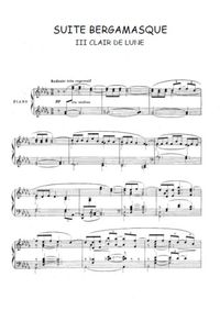 Suite bergamasque III. Clair de Lune - Claude Debussy